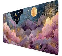 Gaming Mouse Pad Pink Mouse Mat Large XXL 90 x 40cm Landscape Desk Mat Large, Waterproof, Non-Slip, Improved Precision and Speed, PC, Computer, Home Office Gaming Desk Accessories for Men bd1-3969