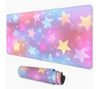 Gaming Mouse Pad Pink Mouse Mat XXL 900x400 mm, Dream Mousepad with Smooth Surface to Improve Precision and Speed, Non-Slip Rubber Base Desktop Pad for Home, Office, Gaming Room 36x16 in 3Y-146