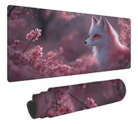 Gaming Mouse Pad Pink Mousemat Large Mouse Mat 1400x700mm Animal With Stitched Edges Gaming Mousepad With Anti-Slip Rubber Base Keyboard Mat Spill-Resistant Surface Improved Precision and Speed T407