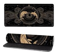 Gaming Mouse Pad Pisces, Mouse Mat large Constellation 800x300x3mm Extended Desk Mat LargeKeyboard Pad and Desk Accessories, Water-Resistant Surface and Non-Slip Mousemat for Home Office Decor MM-814