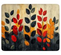 Gaming Mouse Pad Plant, Mouse Mat 32 x 26 cm Waterproof Mousepad, k-1822 | Leaf Keyboard Desk Pad, with Stitched Edges and Non-Slip Rubber Base Mousepad, for Gaming Office Desk Decor Gifts
