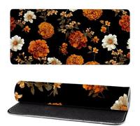 Gaming Mouse Pad Plant, Mouse Mat large Flowers 1000x500x3mm Extended Desk Mat LargeKeyboard Pad and Desk Accessories, Water-Resistant Surface and Non-Slip Base Mousemat for Home Office Decor MM-275