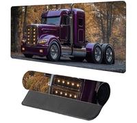 Gaming Mouse Pad Purple Mouse Mat 600x300x3mm, Car Mousemat with Stitched Edge Design, Waterproof Surface XXL Extended Desk Pad Large for Office and Home PC Gaming Desk Accessories, Gifts Q-8673