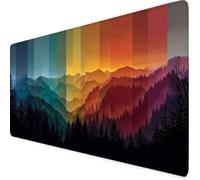 Gaming Mouse Pad Rainbow Mouse Mat Large Desk Mat with Anti-Slip Rubber Base Waterproof Keyboard Mat for Computer, Laptop Desk Protector Mat, Home Office Accessories for Men (Color 120 x 60cm) z2151