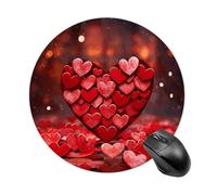 Gaming Mouse Pad Red Hearts Love Laptop Desk Pad for Laptop, Office & Home
