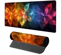 Gaming Mouse Pad Red Mouse Mat 1200x600x3mm, Art Mousemat with Stitched Edge Design, Waterproof Surface XXL Extended Desk Pad Large for Office and Home PC Gaming Desk Accessories, Gifts for Men 0-6230