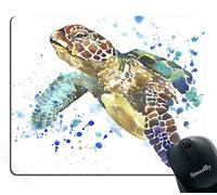 Gaming Mouse Pad - Sea Animal Lover Watercolor Brick Turtle Design, Personality Desings
