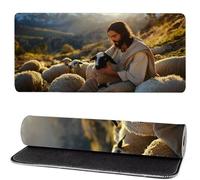 Gaming Mouse Pad Sheep, Mouse Mat large Man 1000x500x3mm Extended Desk Mat LargeKeyboard Pad and Desk Accessories, Water-Resistant Surface and Non-Slip Base Mousemat for Home Office Decor MM-475