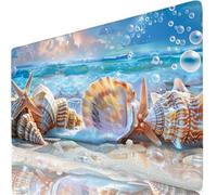 Gaming Mouse Pad Shell Desk Mat Large 11.81x9.84x0.12inches XXL Mousepad Sea Full Desk Cover Protector, Waterproof Long Keyboard Mat, Non-Slip Backing Soft Smooth Surface for Office Accessories W6-576