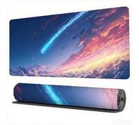 Gaming Mouse Pad Sky Meteor Mouse Mat 23.6x15.7in Desk Mat Large Extended XXL Mousepad with Stitched Edges and Anti Slip Rubber Base Desk Accessories for Computer, Gaming Room, Gifts for Men, Model681