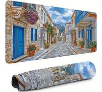 Gaming Mouse Pad Small Town Extended Mouse Mat 800x400x3mm Non-Slip Desk Mat Large, Soft Smooth Surface, Keyboard Pad Street Improved Precision and Speed for Home Office, Gifts for PC Gamers xg-265
