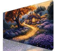 Gaming Mouse Pad Spring Desk Mat Large 900x400x3mm XXL Mouse Mat Tree Long Computer Keyboard Mousepad with Slip Base, Improved Precision Speed, Waterproof Gaming Mousemat for Office Home Gamer Y8-876