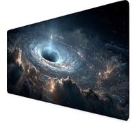 Gaming Mouse Pad Starry Sky Mouse Mat Large Desk Mat with Anti-Slip Rubber Base Waterproof Keyboard Mat for PC, Computer, Laptop Desk Protector Mat, Office Accessories for Men (Blue 80 x 40cm) b1266
