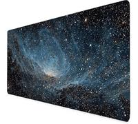 Gaming Mouse Pad Starry Sky Mouse Mat Large XXL 90 x 40cm Star Desk Mat Large, Waterproof, Non-Slip, Improved Precision and Speed, PC, Computer, Home Office Gaming Desk Accessories for Men bd1-1311