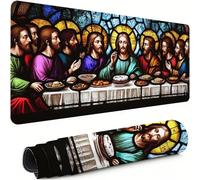 Gaming Mouse Pad The Last Supper Extended Mouse Mat 1600x800x3mm Non-Slip Desk Mat Large, Soft Smooth Surface, Keyboard Pad Figure Improved Precision and Speed for Office Gifts for PC Gamers xg-259