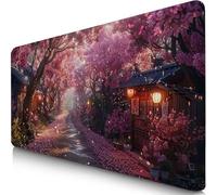 Gaming Mouse Pad TheWay Desk Mat Large 60x30cm XXL Mouse Mat Japan Long Computer Keyboard Mousepad with Slip Base Desk Pad Edge for Stable Grip on Smooth Surfaces, Water-Resistant Surface F0-1065