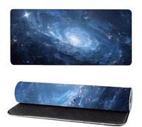 Gaming Mouse Pad Universe, Mouse Mat large Starry Sky 600x300x3mm Extended Desk Mat LargeKeyboard Pad and Desk Accessories, Water-Resistant Surface and Non-Slip Mousemat for Home Office Decor MM-758