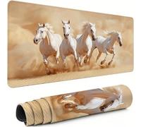 Gaming Mouse Pad White Extended Mouse Mat 800x400x3mm Non-Slip Desk Mat Large, Soft Smooth Surface, Comfortable Keyboard Pad Animal Improved Precision and Speed for Office Gifts for PC Gamers xg-471