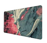 Gaming Mouse Pad White Mouse Mat Cartoon Desk Mat Large (40 x 20 x 0.12 inch), Waterproof Mousepad with Stitched Edge, Anti-Slip Rubber Base Desk Pad Computer Accessories for Office/Gaming -hjw25065I