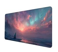 Gaming Mouse Pad White Mouse Mat Polar Bear Desk Mat Large 1000x500x3 mm, Waterproof Mousepad with Stitched Edge, Anti-Slip Rubber Base Desk Pad Computer Accessories for PC, Office/Gaming -hjw2506AS
