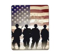 Gaming Mouse Pad with Non-Slip Rubber Base Mouse Mat with Stitched Edge Armed Forces Day American Mousepad for Wireless Mouse Desk Mat for Computer Laptop Home Office