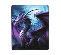 Gaming Mouse Pad with Non-Slip Rubber Base Mouse Mat with Stitched Edge Purple Dragon Purple Moon Mousepad for Wireless Mouse Desk Mat for Computer Laptop Home Office