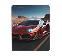 Gaming Mouse Pad with Non-Slip Rubber Base Mouse Mat with Stitched Edge Red Race Car Mousepad for Wireless Mouse Desk Mat for Computer Laptop Home Office