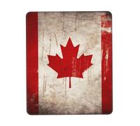 Gaming Mouse Pad with Non-Slip Rubber Base Mouse Mat with Stitched Edge Retro Canada Flag Mousepad for Wireless Mouse Desk Mat for Computer Laptop Home Office