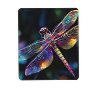 gaming mouse pad with non slip rubber base mouse pad ultra soft comfortable washable colorful dragonfly art desk mat for desk accessories