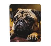 Gaming Mouse Pad with Non-Slip Rubber Base Mousepad Ultra-Smooth Comfortable Mouse Mat Washable Mousepads Cry Pug Desk Mat Wristing Pad for Office Desk Accessories 7.9 x 9.5 in