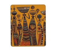 Gaming Mouse Pad with Non-Slip Rubber Base Mousepad Ultra-Smooth Comfortable Mouse Mat Washable Mousepads Creative African Culture Desk Mat Wristing Pad for Office Desk Accessories 7 x 8.6 in
