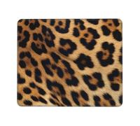 Gaming Mouse Pad with Non-Slip Rubber Base Mousepad Ultra-Smooth Comfortable Mouse Mat Washable Mousepads Rough Leopard Print Desk Mat Wristing Pad for Office Desk Accessories 7.9 x 9.5 in