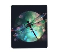 Gaming Mouse Pad with Non-Slip Rubber Base Mousepad Ultra-Smooth Comfortable Mouse Mat Washable Mousepads Galaxy Animal Dragonfly Desk Mat Wristing Pad for Office Desk Accessories 10 x 12 inch
