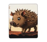 Gaming Mouse Pad with Non-Slip Rubber Base Mousepad Ultra-Smooth Comfortable Mouse Mat Washable Mousepads Wild Boar Animation Desk Mat Wristing Pad for Office Desk Accessories 10 x 12 inch