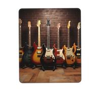 Gaming Mouse Pad with Non-Slip Rubber Base Mousepad Ultra-Smooth Comfortable Mouse Mat Washable Mousepads Guitar Collection Desk Mat Wristing Pad for Office Desk Accessories 7 x 8.6 in