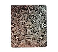 Gaming Mouse Pad with Non-Slip Rubber Base Mousepad Ultra-Smooth Comfortable Mouse Mat Washable Mousepads Mayan Calendar End of The World Desk Mat Wristing Pad for Office Desk Accessories 7 x 8.6 in