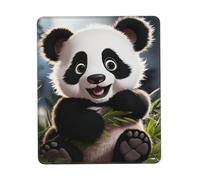 Gaming Mouse Pad with Non-Slip Rubber Base Mousepad Ultra-Smooth Comfortable Mouse Mat Washable Mousepads Cute Panda Desk Mat Wristing Pad for Office Desk Accessories 7.9 x 9.5 in