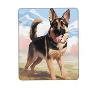 Gaming Mouse Pad with Non-Slip Rubber Base Mousepad Ultra-Smooth Comfortable Mouse Mat Washable Mousepads German Shepherd Dog Lovers Desk Mat Wristing Pad for Office Desk Accessories 8.3 x 10.3 in