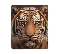 Gaming Mouse Pad with Non-Slip Rubber Base Mousepad Ultra-Smooth Comfortable Mouse Mat Washable Mousepads 3D Tiger Head Desk Mat Wristing Pad for Office Desk Accessories 7.9 x 9.5 in