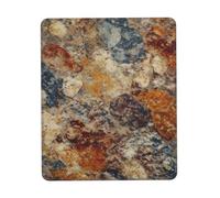 Gaming Mouse Pad with Non-Slip Rubber Base Mousepad Ultra-Smooth Comfortable Mouse Mat Washable Mousepads Abstract Granite Desk Mat Wristing Pad for Office Desk Accessories 7 x 8.6 in