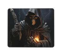 Gaming Mouse Pad with Non-Slip Rubber Base Mousepad Ultra-Smooth Comfortable Mouse Mat Washable Mousepads Grim-Reaper Desk Mat Wristing Pad for Office Desk Accessories 10 x 12 inch