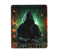 Gaming Mouse Pad with Non-Slip Rubber Base Mousepad Ultra-Smooth Comfortable Mouse Mat Washable Mousepads Hacker Attack Desk Mat Wristing Pad for Office Desk Accessories 8.3 x 10.3 in