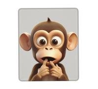 Gaming Mouse Pad with Non-Slip Rubber Base with Stitched Edge The Silent Monkey Wireless Mouse Pad for Laptop Computer Home Office