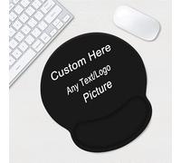 Gaming Mouse Pad with Wrist Support, Custom Personalised Photo/Text Design, Non-Slip Mat for Home Office Desk, Pain Relief