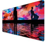 Gaming Mouse Pad Woman Mouse Mat Large Desk Mat with Anti-Slip Rubber Base Waterproof Keyboard Mat for PC, Computer, Laptop Desk Protector Mat, Home Office Accessories for Men (Color 90 x 40cm) s1141