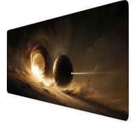 Gaming Mouse Pad XXL 1000x500mm Grey Mouse Pad Planet Desk Mat Large, Non-Slip Rubber Base with Stitched Edges Computer Keyboard Mat, Desk Accessories for Men, PC, Laptop, Home, Office, Gifts i154