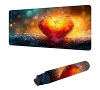 Gaming Mouse Pad XXL 39.4 x 19.7 inch, Large Mouse Mat Dream Extended Desk Mat, Keyboard Mousepad Love, with Stitched Edge Mousepad, Perfect for Gaming & Office Accessories, Gifts for Women H-2913