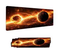 Gaming Mouse Pad XXL 55.1 x 23.6 inch, Large Mouse Mat Dream Office Desk Accessories, Extended Desk Mat with Anti-Slip Rubber Base Stitched Edges Keyboard Mousepad for Home Office Decor, Space H-9359