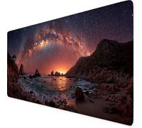 Gaming Mouse Pad XXL 600x300mm Pink Mouse Pad Landscape Desk Mat Large, Non-Slip Rubber Base with Stitched Edges Computer Keyboard Mat, Desk Accessories for Men, PC, Laptop, Home, Office, Gifts q5386
