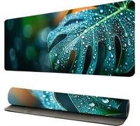 Gaming Mouse Pad XXL 60x120cm, Large Mouse Pad Leaf Landscape, Large Desk Mousemat Mats, Non-Slip Keyboard Mats, Gaming Mousepad with Stitched Edges, for Gaming Office Work-46834